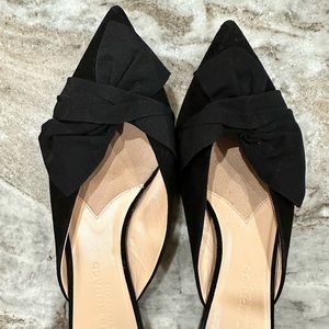 CLUB MONACO Black Backless Loafers *Incredible Condition*